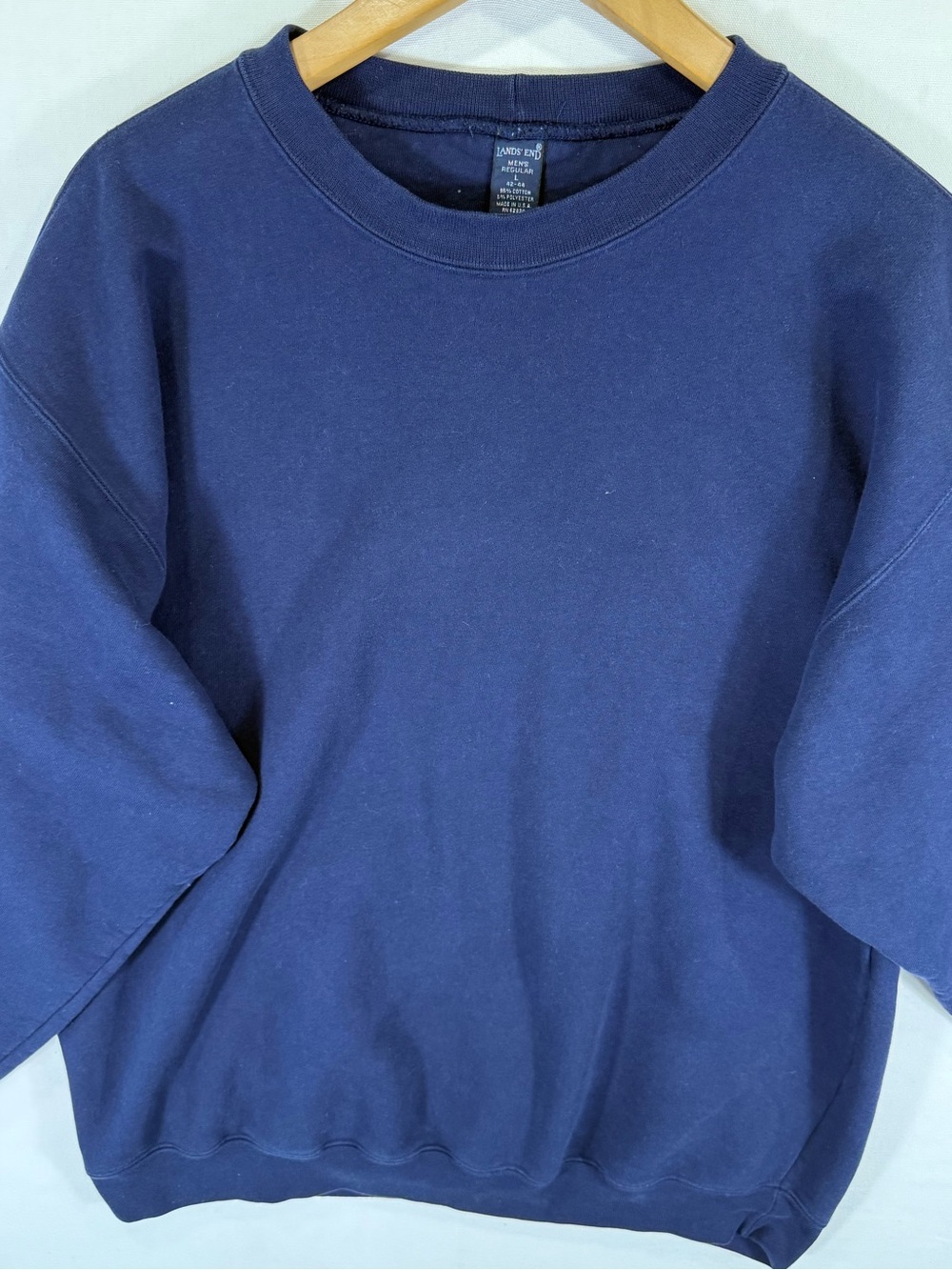 Lands' End Navy Crewneck Sweater